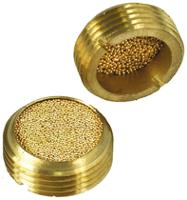 0677-00-27 Legris 0677 Brass 12bar Pneumatic Silencer, Threaded, G 3/4 Male