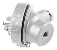 455-3823 RS PRO 1/8 BSPP Thermocouple Connection Head for Use with Temperature Sensor, RoHS Standard