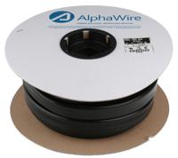 p10534-bk007 Alpha Wire PVC Black Cable Sleeve, 19.05mm Diameter, 15m Length, FIT Wire Management Series