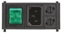 bzv03a062009 Bulgin 10A, 250 V ac Male Snap-In IEC Filter 2 Pole BZV03/A0620/09 2 Fuse
