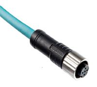 asy-a08bffm-ql8j01 Amphenol Industrial Circular Connector, 8 Contacts, Cable, Miniature Connector, Socket, Female, IP68, X-LOK Series