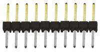 tsw-110-08-l-s Samtec TSW Series Straight Through Hole Pin Header, 10 Contact(s), 2.54 mm Pitch, 1 Row, Unshrouded