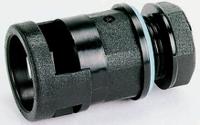 bvnv-p366 PMA Straight, Conduit Fitting, 36mm Nominal Size, PG36, PA 6, Black IP68 rating
