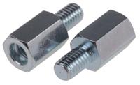 603-508 RS PRO Standoff, M6 x M6 Thread, 14mm Body, Steel, Male/Female, 10mm Stud