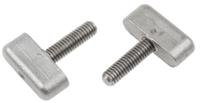 237-334 RS PRO Silver Wing Clamping Knob, M6, Threaded Stud