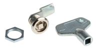 b236086 Euro-Locks a Lowe & Fletcher group Company Camlock, 12.8mm Panel-to-Tongue, 16.3 x 14.1mm Cutout, Key Unlock