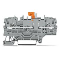 2002-1971 WAGO  TOPJOB S Series Grey, 2.5mm², 1-Level, Push In Termination, ATEX, CSA, IECEx