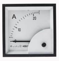 d72mis25a1-001 HOBUT D72SD Analogue Panel Ammeter 0/25A Direct Connected AC, 72mm x 72mm Moving Iron