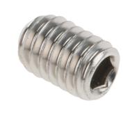 187-0715 Plain Stainless Steel Hex Socket Set M4 x 6mm Grub Screw