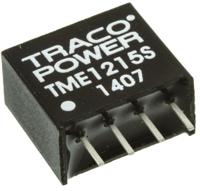 tme-1215s TRACOPOWER TME DC-DC Converter, 15V dc/ 65mA Output, 10.8 → 13.2 V dc Input, 1W, Through Hole, +85°C Max Temp