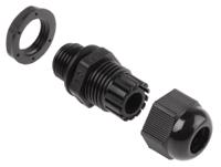 ngm16-blk HellermannTyton NGM Series Black Nylon Cable Gland, M16 Thread, 5mm min., 10mm max., IP68