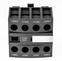 1sbn010140r1022-ca4-22e ABB Auxiliary Contact, 4 Contact, 2NC + 2NO, Front Mount CA4