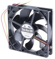 9s1212m4011 Sanyo Denki San Ace 9S Series Axial Fan, 12 V dc, DC Operation, 99.6m³/h, 1.56W, 130mA Max, 120 x 120 x 25mm