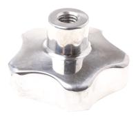478-501 RS PRO Silver Multiple Lobes Clamping Knob, M10, Threaded Hole