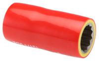 2380013 STAHLWILLE 3/8 in Drive 13mm Insulated Standard Socket, 12 point, VDE/1000V, 48 mm Overall Length