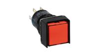 al6q-a24pr Idec A6 Series Illuminated Illuminated Push Button Switch, Momentary, Panel Mount, 16.2mm Cutout, 2CO, Red LED, 220V
