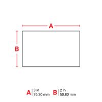 020787 Brady R4300, R7950 Light Grey Label Roll, 76.2mm Width, 50.8mm Height, 1000Per Roll Qty