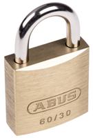 xr0060-30 ABUS Key Weatherproof Brass, Steel Padlock, 5mm Shackle, 30mm Body