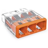 2773-403-1 WAGO, 2773 Splice Connector, Orange, Insulated, Copper 20 → 12 AWG