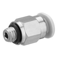 r412005119 EMERSON ? AVENTICS QR1-S-MAN Series Straight Fitting, M5 to Push In 4 mm, Threaded Connection Style, R412005119