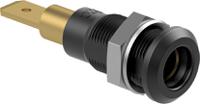 643040-23 Staubli Blue Socket Test Socket, Tab Termination, 25A, 30V ac, Gold Plating