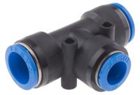 qst-16-12 Festo QST Series Tee Tube-to-Tube Adaptor Push In 12 mm, Push In 16 mm to Push In 16 mm, Tube-to-Tube Connection Style,