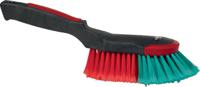 524652 Vikan Soft Bristle Black Scrubbing Brush, 40mm bristle length, Polyester bristle material