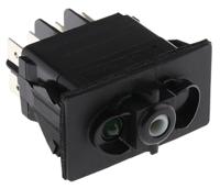 rcv-37111470 Carlingswitch Illuminated DPDT, Latching Rocker Switch Panel Mount