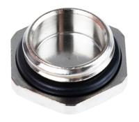 52103113 Lapp Blanking Plug, M16, Nickel Plated Brass, 22mm Diameter, Threaded
