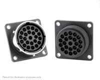 utg01823sh Souriau Sunbank by Eaton, UTG 23 Way Flange Mount Connector Plug, Socket Contacts,Shell Size 18, Bayonet Coupling