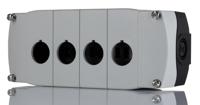 800f-4pm Allen Bradley Grey Plastic 800F Push Button Enclosure - 4 Hole 22mm Diameter