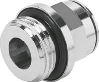 npqm-d-g12-q10-p10 Festo NPQM Series Straight Threaded Adaptor, G 1/2 Male to Push In 10 mm, Threaded-to-Tube Connection Style, 558671