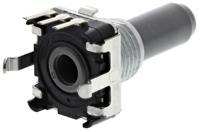 ec12e1220813 Alps Alpine 12 Pulse Incremental Mechanical Rotary Encoder with a 6 mm Flat Shaft (Not Indexed), Through Hole