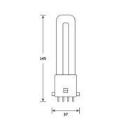 146110 Bailey Electric & Electronics bv LED PL 2G7 LED Bulbs 4.5 W(9W), 4000K, Neutral White, Single Ended shape
