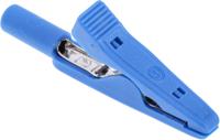930317802 Hirschmann Test & Measurement Crocodile Clip 2 mm Connection, Brass, Bronze Contact, 8A, Blue
