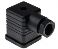 935980317-rs-gdm-2016-schwarz Hirschmann GDM 2P+E DIN 43650 A, Female Solenoid Valve Connector, 250 V Voltage