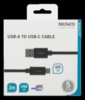 usbc-1134m Deltaco USB 2.0 USB A to USB C, 2m