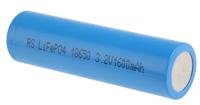 183-4304 RS PRO RS PRO, 3.2V, 18650, Lithium Phosphate Rechargeable Battery, 1.5Ah