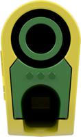 662023-20 Staubli Green/Yellow Plug Test Plug, Solder Termination, 32A, 1kV, Gold Plating