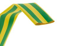 308-31807-his-3-186-po-x-gnye HellermannTyton Heat Shrink Tubing, Green/Yellow 18mm Sleeve Dia. x 4m Length 3:1 Ratio, HIS-3 Series
