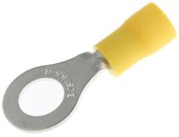 fvws55-8lf JST, FV Insulated Ring Terminal, M8 (5/16) Stud Size, 2.6mm² to 6.6mm² Wire Size, Yellow