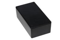 1591xxdbk Hammond 1591 Series Black Flame Retardant ABS Enclosure, IP54, Black Lid, 152 x 82 x 47mm
