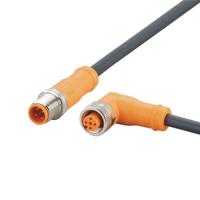 evc725 ifm electronic Male 4 way M12 to Female 5 way M12 Communication Cable, 1 m
