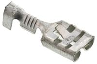 60838-1 TE Connectivity FASTIN-FASTON .250 Uninsulated Female Spade Connector, Receptacle, 6.35 x 0.81mm Tab Size, 0.3mm² to