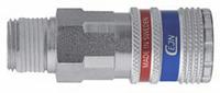 103102155 CEJN Brass, Steel Male Pneumatic Quick Connect Coupling, R 1/2 Male Threaded