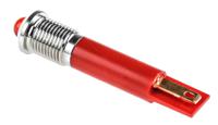 210-579 RS PRO Red Panel Mount Indicator, 24V ac, 8mm Mounting Hole Size, Solder Tab Termination