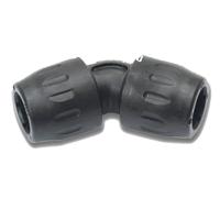 6612-40-00 Transair 16 Bar Glass Fibre Reinforced PA Elbow Connector, 67mm outside diameter