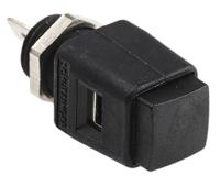 esd-498-sw Schutzinger Black Terminal Post, 33 V ac, 70V dc, 16A