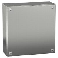 nsysbx20208 Schneider Electric PanelSeT SBX Series Stainless Steel Wall Box, IP66, 200 mm x 200 mm x 80mm