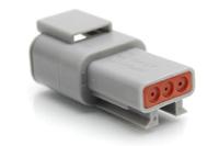 atm04-3p Amphenol Industrial, ATM Automotive Connector Socket Grey Cable Mount 3 Way, Crimp Termination ATM04-3P
